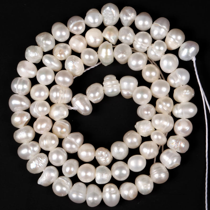 Freshwater Baroque Natural Pearl Beads High Punch Loose Beads