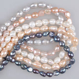 Pink Irregular Freshwater Pearl Beads 9-10mm DIY Jewelry Making