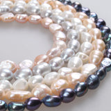Pink Irregular Freshwater Pearl Beads 9-10mm DIY Jewelry Making