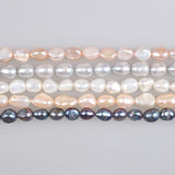 Pink Irregular Freshwater Pearl Beads 9-10mm DIY Jewelry Making