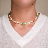Bohemia Pearl Beads Choker Necklace for Women