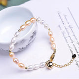 Natural Pearl Bracelet with Metal Buckle