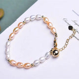 Natural Pearl Bracelet with Metal Buckle