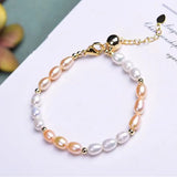 Natural Pearl Bracelet with Metal Buckle