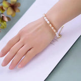 Natural Pearl Bracelet with Metal Buckle