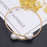 Natural Pearl Bracelet Two Rice Pearls Charm Bracelet