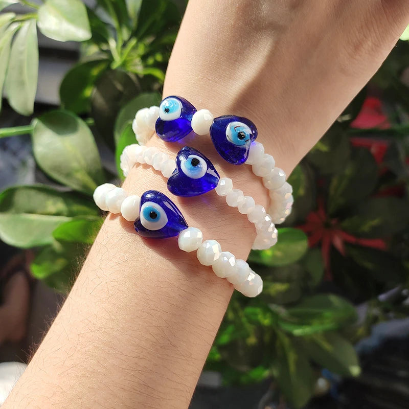 Natural Pearl Bracelet Evil Eye Beads Boutique Accessories