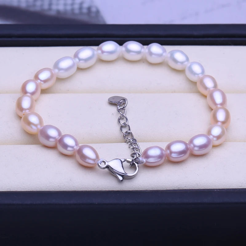Colorful Natural Pearl Bracelet for Women - Romantic Wedding Party Accessory