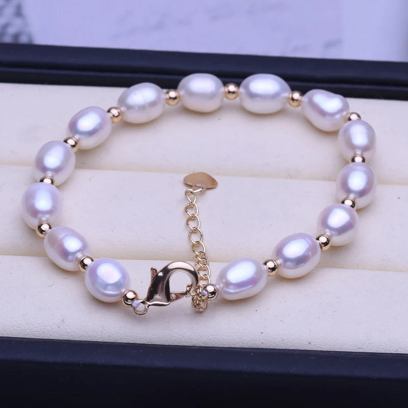 Natural Pearl Bracelet For Women Romantic Wedding Party Accessories