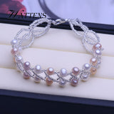 Natural Pearl Bracelet Multi-layer Women's Jewelry