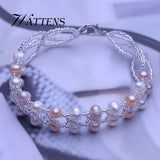 Natural Pearl Bracelet Multi-layer Women's Jewelry