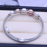 Pink Purple Pearl Double Bracelet Boho Wedding Birthday Gift