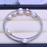 Pink Purple Pearl Double Bracelet Boho Wedding Birthday Gift