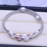 Pink Purple Pearl Double Bracelet Boho Wedding Birthday Gift