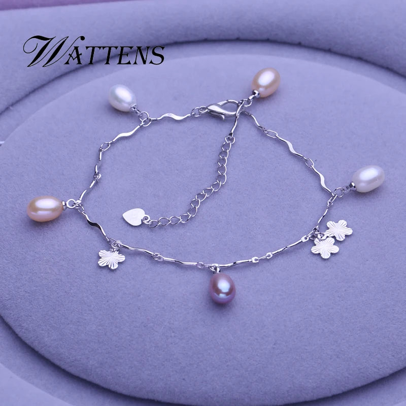 Bohemia Mixed Pearl Bracelet Flower Wedding Party Birthday Gift