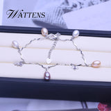Bohemia Mixed Pearl Bracelet Flower Wedding Party Birthday Gift