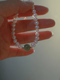 Natural Pearl Bracelet for Women Green Jadeite Stone Fine Jewelry