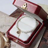 Natural Pearl Bracelet Round Pendulum Small Beads Bangle Jewelry