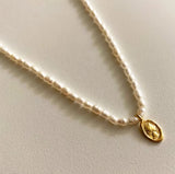 Natural Pearl Chains Necklace Women Jewelry Show Runway Sample