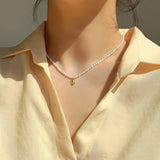 Natural Pearl Chains Necklace Women Jewelry Show Runway Sample