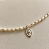 Natural Pearl Chains Necklace Women Jewelry Show Runway Sample