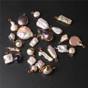 Freshwater Pearl Charms for DIY Jewelry Making - Baroque Pearl Pendants
