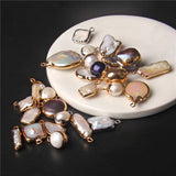 Freshwater Pearl Charms for DIY Jewelry Making - Baroque Pearl Pendants