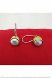 Natural Pearl Cubic Zirconia Silver Women Earrings 925 Sterling Mini Earrings