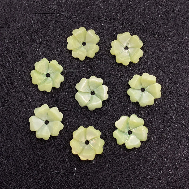 Dyed Shell Flower Loose Beads for DIY Jewelry Earrings
