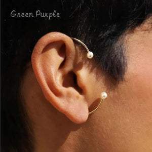 Natural Pearl Ear Clip Filled Earrings Ear Cuff Cuff Earrings Jewelry