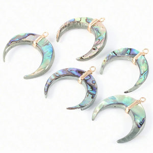 Natural Pearl Fritillary Abalone Shell Pendant