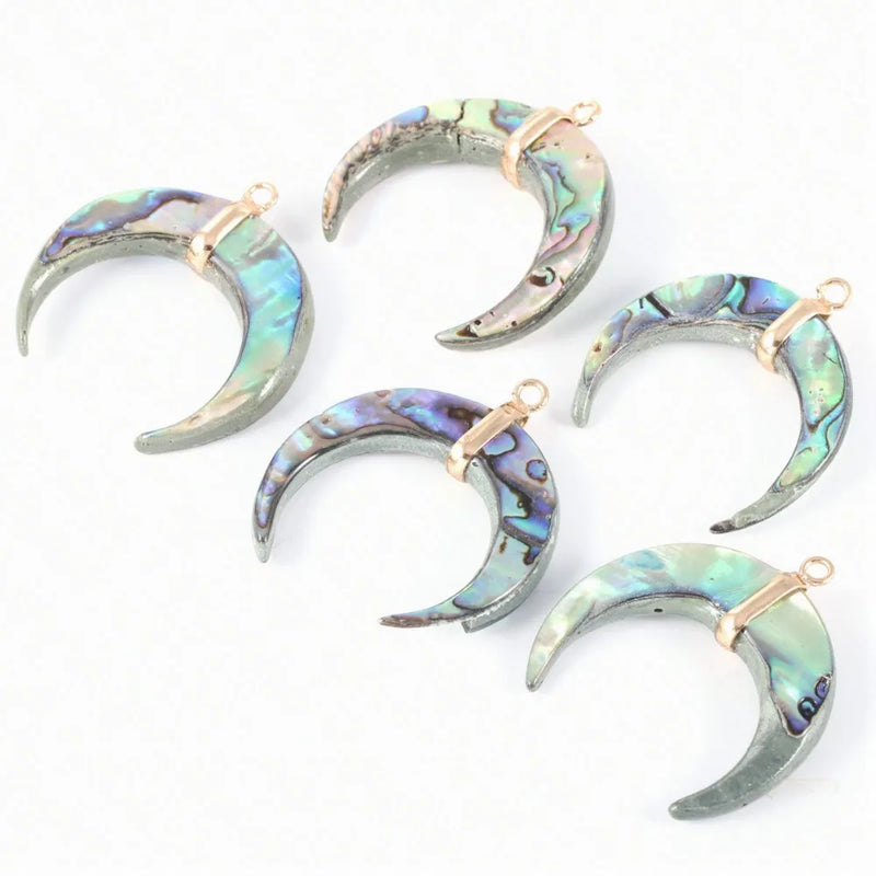 Natural Pearl Fritillary Abalone Shell Pendant