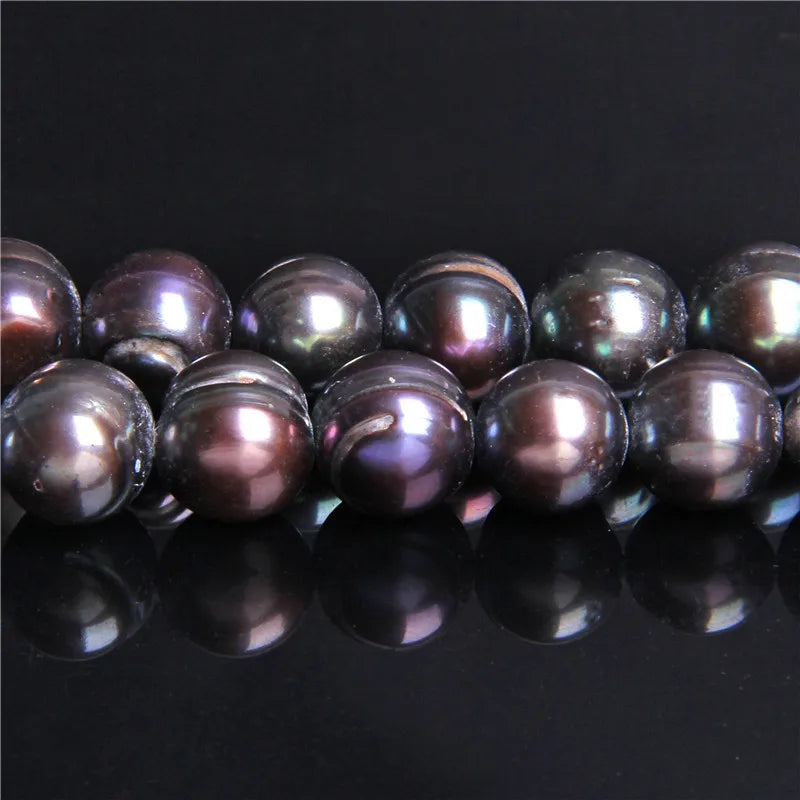 Freshwater Pearl Beads for DIY Jewelry Making - 6mm Round White Pearls