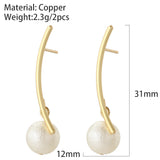 Natural Pearl Hoop Earrings for Women