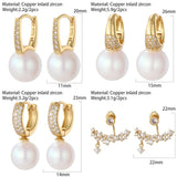 Natural Pearl Hoop Earrings for Women
