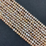 Natural Pearl Horizontal Hole Two-sided Light Beads 3-12mm