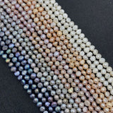 Natural Pearl Horizontal Hole Two-sided Light Beads 3-12mm