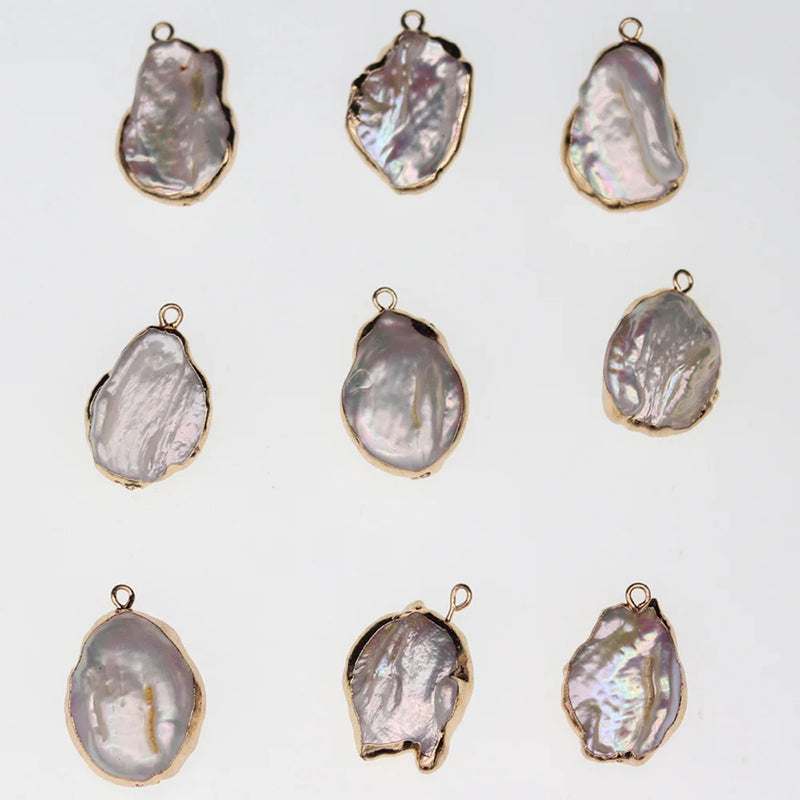 Natural Pearl Irregular Pearl Pendant Bead for DIY Jewelry Making