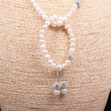 Natural Pearl Potato Bead Jewelry Set - Necklace Bracelet Earring