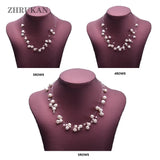 Real Freshwater Baroque Pearl Necklace DIY Wedding Party Jewelry Gift