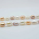 Baroque Pearl Necklace Pink Purple Wedding Jewelry Women