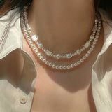 Natural Pearl Necklaces For Women Cat Head Beads Womens Choker Necklaces