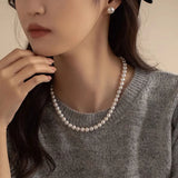 Natural Pearl Double Layered Beading Necklace for Women