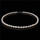 Purple Freshwater Pearl Chocker Necklace Wedding Jewelry