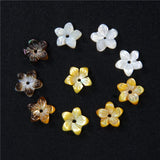 Natural Pearl Oyster Shell Carved Flower Beads for Jewelry Making