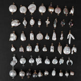 Baroque Freshwater Pearl Charms Pendants for Jewelry Making DIY