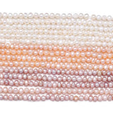 Freshwater Pearl Beads Baroque 3-4mm DIY Jewelry Making Bracelet Necklace