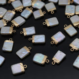 Natural Pearl Rectangle Pendant Beads for DIY Jewelry
