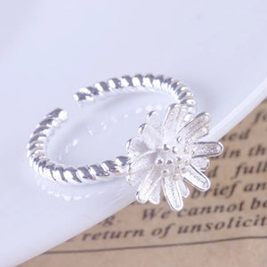 Natural Pearl Rings Adjustable 925 Sterling Silver Zircon & CZ Ring Girl Jewelry