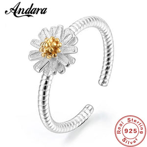 Natural Pearl Rings Adjustable 925 Sterling Silver Zircon & CZ Ring Girl Jewelry